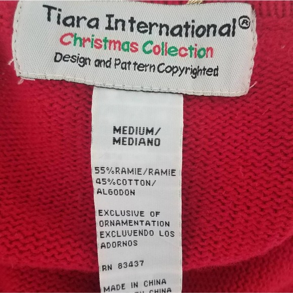 Rare vintage 1980s ugly Christmas sweater cardigan - Picture 5 of 8